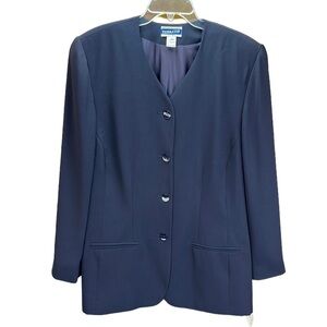 Vintage‎ Pendleton Plus 4 Button Suit Jacket Blazer Navy Blue 20W Career Office